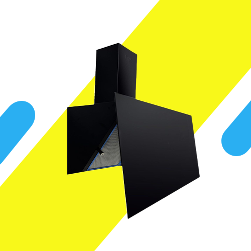 شفاط مطبخ 60 سم أسود من بيورتي بقوة شفط 1000 م3/ساعة - موديل - ROSE PLUS BL 60CM