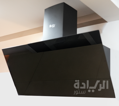 شفاط مطبخ 90 سم أسود من بيورتي بقوة شفط 1000 م3/ساعة - موديل - ROSE PLUS BL 90CM