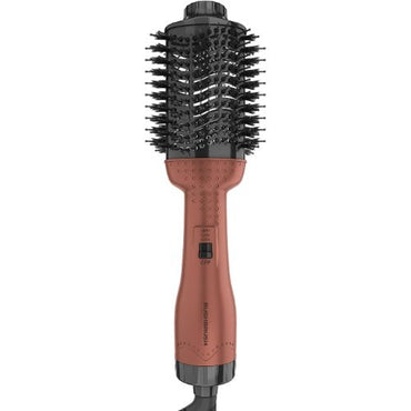 فرشاة تكثيف الشعر راش براش V2 PRO – سيراميك أيوني، 1300 واط، تصميم بيضاوي، روز جولد