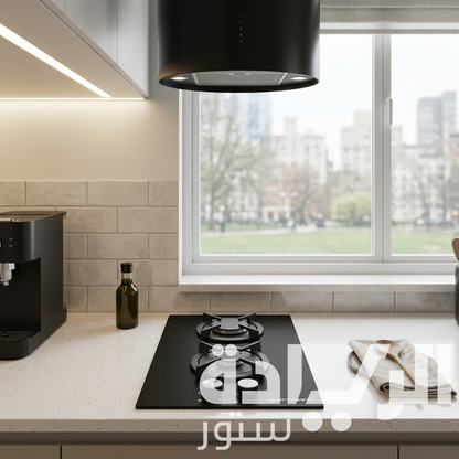 Ecomatic Built-in Gas Hob - 30 cm - 2 Burners - Black Crystal - Model - S307RBC