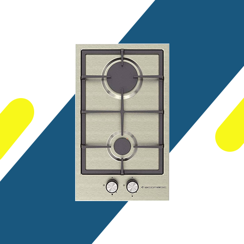 إيكوماتيك مسطح إن غاز 2 شعلة – ستانلس ستيل فضي – مقاس 30 سم – موديل – S313C