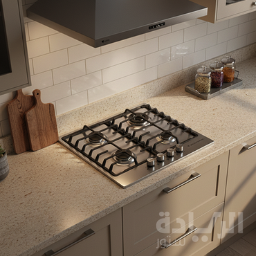 بوتاجاز بلت إن غاز إيكوماتيك 4 شعلات – 60 سم – ستانلس ستيل فضي – موديل – S603C