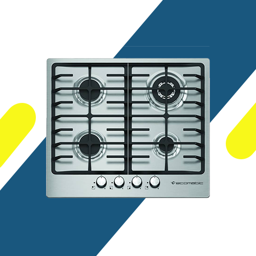 بوتاجاز بلت إن غاز إيكوماتيك 4 شعلات – 60 سم – ستانلس ستيل فضي – موديل – S603C