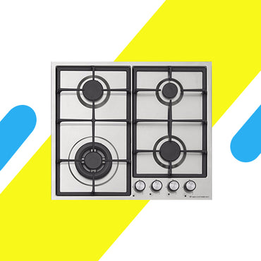 مسطح بلت إن غاز إيكوماتيك – 60 سم – 4 شعلات – ستانلس ستيل – إشعال ذاتي وأمان كامل – موديل – S613C