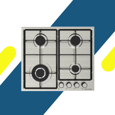 بوتاجاز بلت إن إيكوماتيك غاز 4 شعلات – 60 سم ستانلس ستيل – موديل – S613S