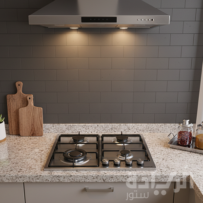 بوتاجاز بلت إن إيكوماتيك غاز 4 شعلات – 60 سم ستانلس ستيل – موديل – S613S