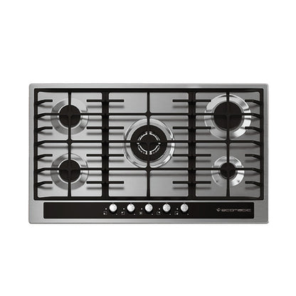 مسطح غاز بلت إن إيكوماتيك 90 سم – 5 شعلات ستانلس ستيل بلوحة تحكم كريستال – إشعال أوتوماتيك – موديل – S903GC