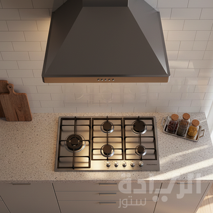 بوتاجاز بلت إن غاز إيكوماتيك – 90 سم – 5 شعلات – ستانلس ستيل – إشعال أوتوماتيك – موديل – S913C