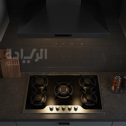 بوتاجاز إيكوماتيك بلت إن غاز 5 شعلات – مقاس 90 سم –  أمان كامل وإشعال أوتوماتيكي – موديل – S917IDC