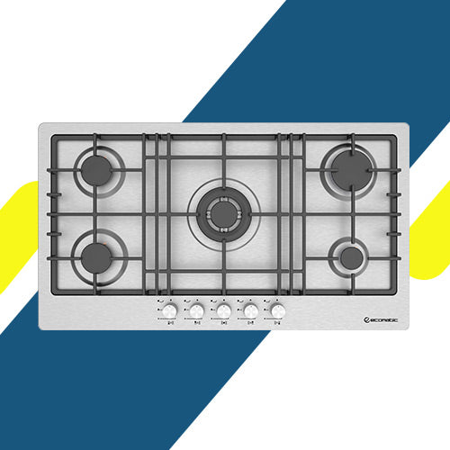 مسطح غاز إيكوماتيك بلت إن – 92 سم – 5 شعلة – ستانلس ستيل عريض – موديل – S943XL5C
