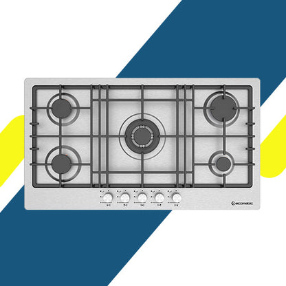 مسطح غاز إيكوماتيك بلت إن – 92 سم – 5 شعلة – ستانلس ستيل عريض – موديل – S943XL5C