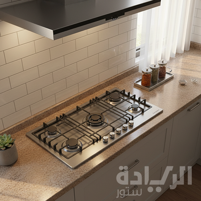 مسطح غاز إيكوماتيك بلت إن – 92 سم – 5 شعلة – ستانلس ستيل عريض – موديل – S943XL5C