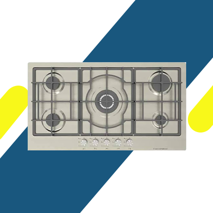 بوتاجاز بلت إن غاز إيكوماتيك – 92 سم – 5 شعلات – ستانلس ستيل – إشعال أوتوماتيك – موديل – S963XLC