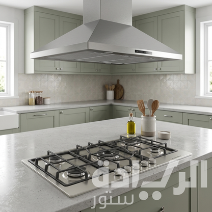 Ecomatic Built-in Gas Cooktop – 92 cm – 5 Burners – Stainless Steel – Automatic Ignition – Model – S963XLC
