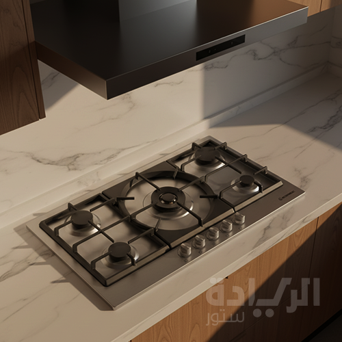 مسطح غاز إيكوماتيك بلت إن 92 سم – 5 شعلات – ستانلس ستيل – إشعال أوتوماتيك – أمان كامل – موديل – S983XLPRO