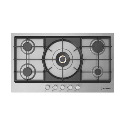مسطح غاز إيكوماتيك بلت إن 92 سم – 5 شعلات – ستانلس ستيل – إشعال أوتوماتيك – أمان كامل – موديل – S983XLPRO