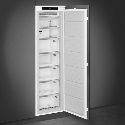 فريزر بلت إن سميج (Smeg) إيطالي باب واحد 212 لتر صافي نو فروست بموتور إنفرتر – موديل S9F174NE