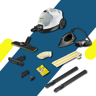 جهاز التنظيف بالبخار كارشر SC 4 EasyFix Iron Kit – مع مكواة بخار – خزان منفصل