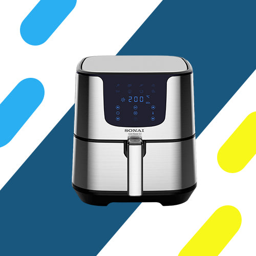 قلاية هوائية سوناي كوك ماستر ديجيتال 1700 وات - 5.5 لتر - فضي