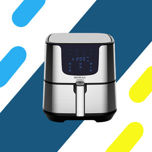 قلاية هوائية سوناي كوك ماستر ديجيتال 1700 وات - 5.5 لتر - فضي
