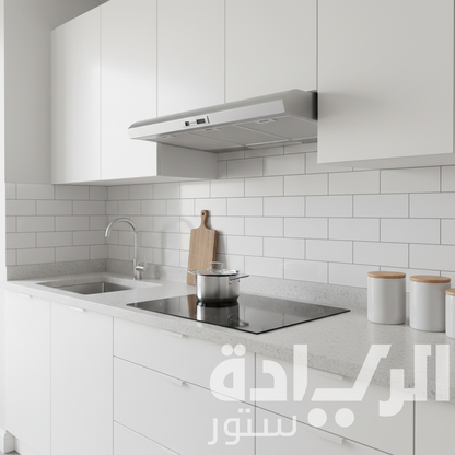 شفاط مسطح أريستون 90 سم قوة شفط 336 م3/ساعة (Ariston) – SL191LPIX – ستانلس ستيل – تصميم نحيف