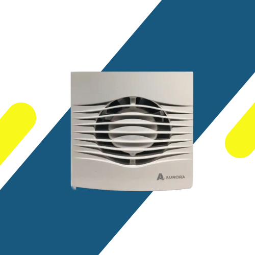 شفاط حمام ارورا 15 سم – قوة شفط 85 م³/ساعة – عزل مزدوج – أبيض – موديل – SLF100T