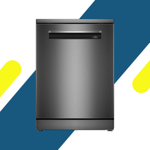 غسالة أطباق بوش (BOSCH) سيريس 6 مقاس 60 سم – 14 فرد – 6 برامج – إنترنت Home Connect – أسود مفرش – موديل SMP6EMC00V