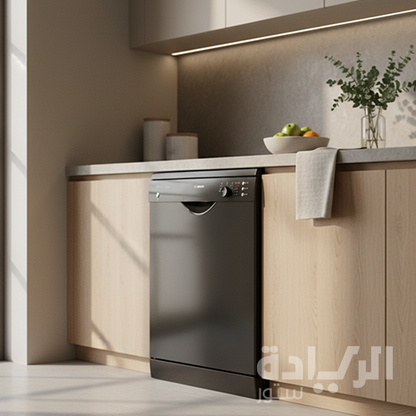 غسالة أطباق بوش سيريس 2 - 60 سم، 12 فرد، لون أسود أنيق - موديل - SMS25AB00V