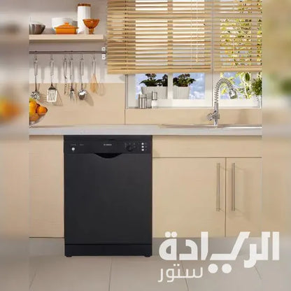 غسالة أطباق بوش سيريس 2 - 60 سم، 12 فرد، لون أسود أنيق - موديل - SMS25AB00V