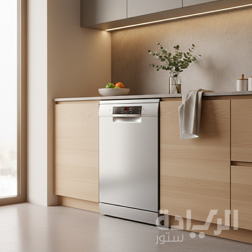 غسالة أطباق بوش سيريس 4 – 60 سم – فولاذ مصقول مضاد للبصمات – موديل - SMS46JI01V