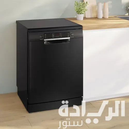 غسالة أطباق بوش سيريس 4 - 60 سم، لون أسود - موديل - SMS46NB01V