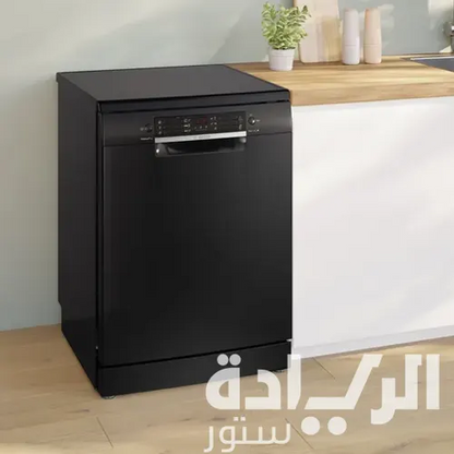غسالة أطباق بوش سيريس 4 - 60 سم، لون أسود - موديل - SMS46NB01V