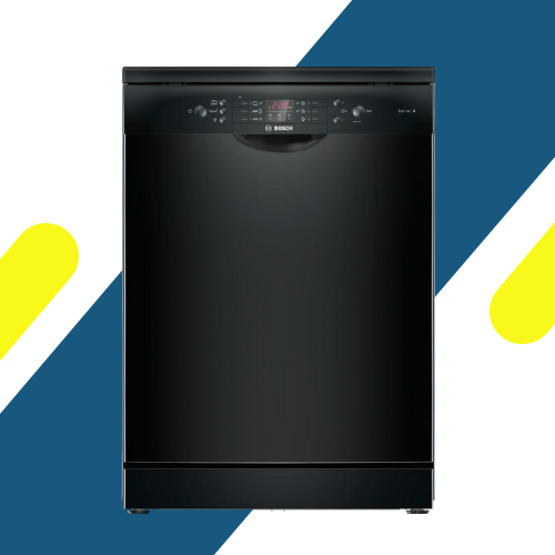 غسالة أطباق بوش سيريس 4 حرة 60 سم لون أسود – 14 إعداد، 6 برامج، هادئة 44 ديسيبل - موديل - SMS46NB20V