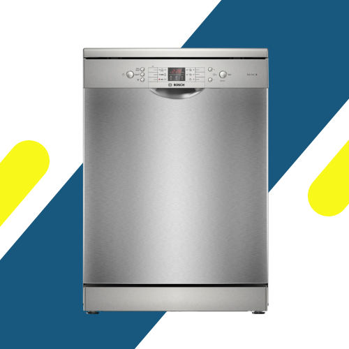 غسالة أطباق بوش سيريس 4 حرة 60 سم ستانلس ستيل ضد البصمات – 14 إعداد، 6 برامج، 44 ديسيبل – موديل – SMS46NI20V