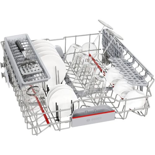 غسالة أطباق بوش تركي سيريس 4، 60 سم، فولاذ أسود مصقول مضاد للبصمات - موديل - SMS4IKC62T