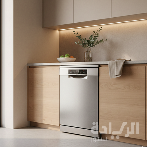 غسالة أطباق بوش سيريس 6 – قائمة بذاتها 60 سم – ستيل مقاوم للبصمات – 8 برامج – موديل -  SMS6EAI81T