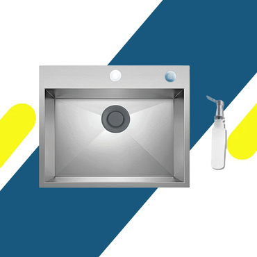 حوض مطبخ ستانلس ستيل بيورتي 60×50 سم - ستانلس 304 ضد الصدأ - موديل - SQH 60 ST