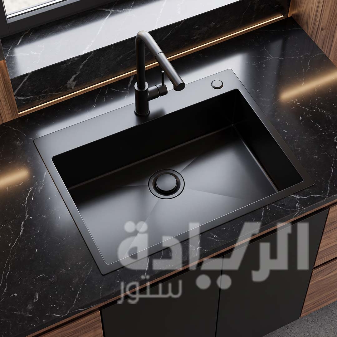 Purity Black Stainless Steel Kitchen Sink - 79x50 cm - Anti-rust 304 Stainless - Model - SQH 79 BL