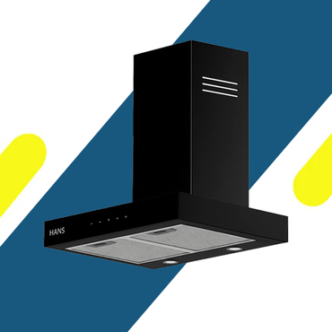 شفاط هانز 60 سم – أسود – قوة شفط 750 م³/ساعة – 3 سرعات – إضاءة موديل LED - STILO B 60