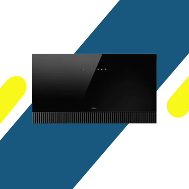 شفاط مطبخ رأسي اليكا – 80 سم – قوة شفط 900 م³/ساعة – تحكم باللمس والموبايل – أسود - موديل - SUPER PLAT