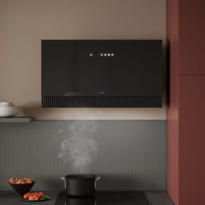 شفاط مطبخ رأسي اليكا – 80 سم – قوة شفط 900 م³/ساعة – تحكم باللمس والموبايل – أسود - موديل - SUPER PLAT