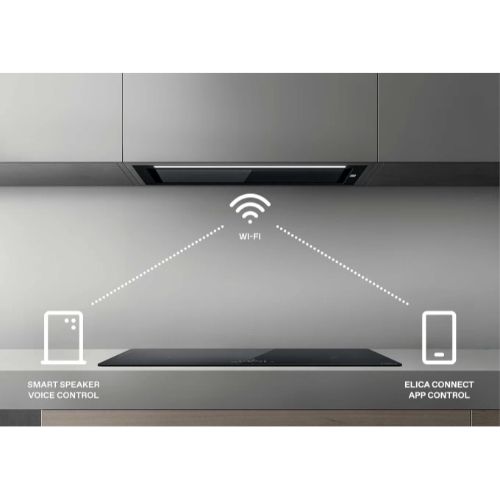 شفاط مطبخ رأسي اليكا – 80 سم – قوة شفط 900 م³/ساعة – تحكم باللمس والموبايل – أسود - موديل - SUPER PLAT