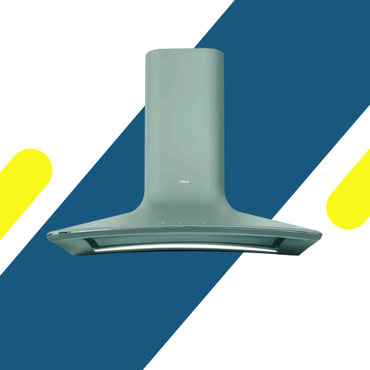 شفاط مطبخ زجاجي مدخنة اليكا سويت (Elica Sweet) بترولي - صناعة إيطالية - قوة شفط 900 م³/ساعة