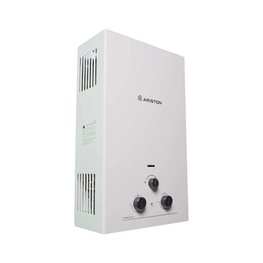 سخان مياه غاز أريستون (Ariston) سبيد إيفو 10 لتر غاز طبيعي بمدخنة مع شاحن (أداپتر)، إشعال أوتوماتيكي فوري – موديل Speed EVO 10 NG