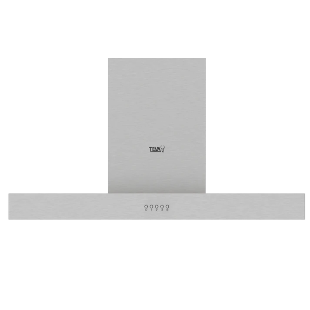 شفاط تيفا حرف T 90 سم – إستانليس ستيل – قوة شفط 850 متر مكعب – موديل T90-PB-850-IX