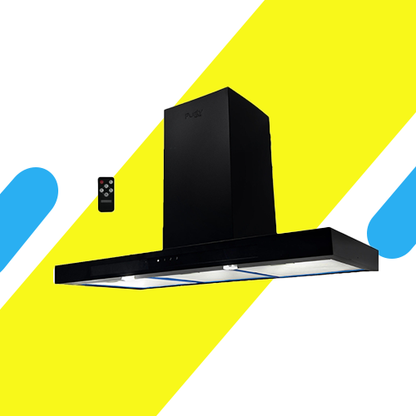 شفاط بلت إن ديكوري بيورتي 90 سم ستانلس ستيل بقوة شفط 1000 م³/س مع تحكم تاتش وريموت - موديل - TBL PRO PLUS BL 90