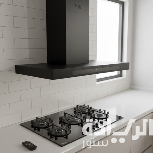 شفاط بلت إن ديكوري بيورتي 90 سم ستانلس ستيل بقوة شفط 1000 م³/س مع تحكم تاتش وريموت - موديل - TBL PRO PLUS BL 90