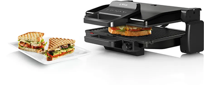 شواية بوش كهربائية – 2000 واط، 3 أوضاع للشوي، ألواح قابلة للإزالة – أسود موديل - TCG3323