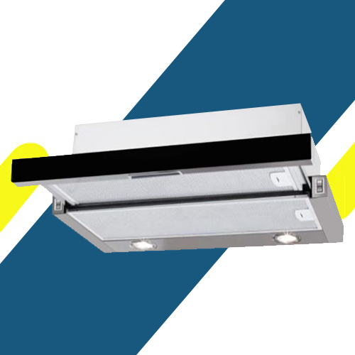 البا - Elba شفاط مطبخ تلسكوبي بلت ان 60 سم ستانليس قوة شفط 390 م3/ساعة موديل - TCH 602 BX