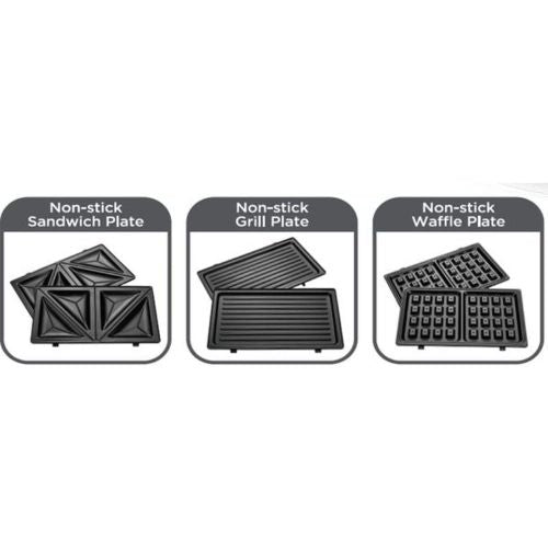 ساندوتش ميكر 3×1 بلاك أند ديكر – 780 واط – موديل TS2130